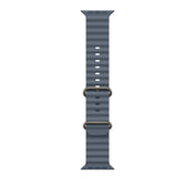 49mm Anchor Blue Ocean Band - Natural Titanium Finish - iSTYLE BG