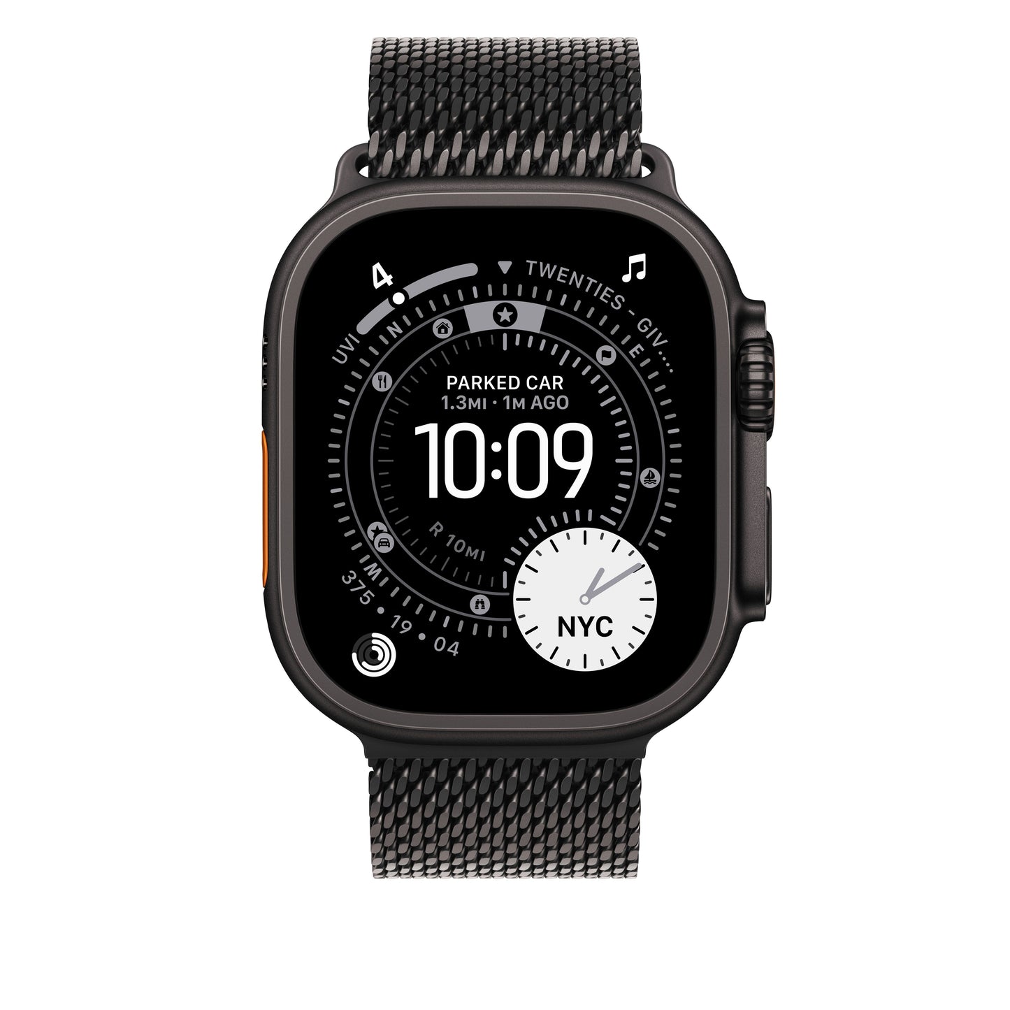 49mm Black Titanium Milanese Loop - Large - iSTYLE BG