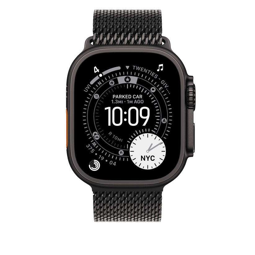 49mm Black Titanium Milanese Loop - Large - iSTYLE BG
