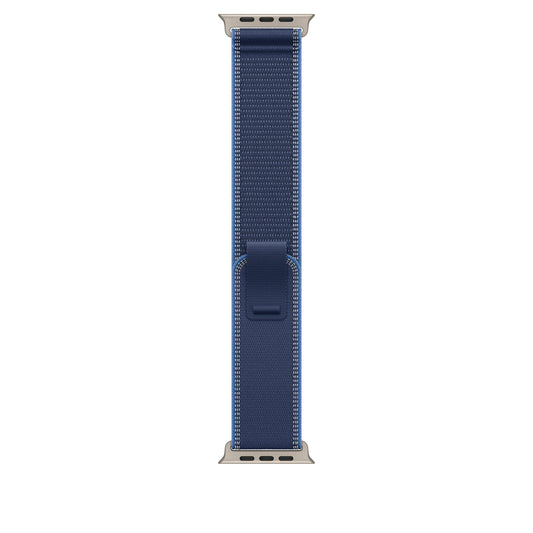 49mm Blue/Bright Blue Trail Loop – S/M - Natural Titanium Finish - iSTYLE BG