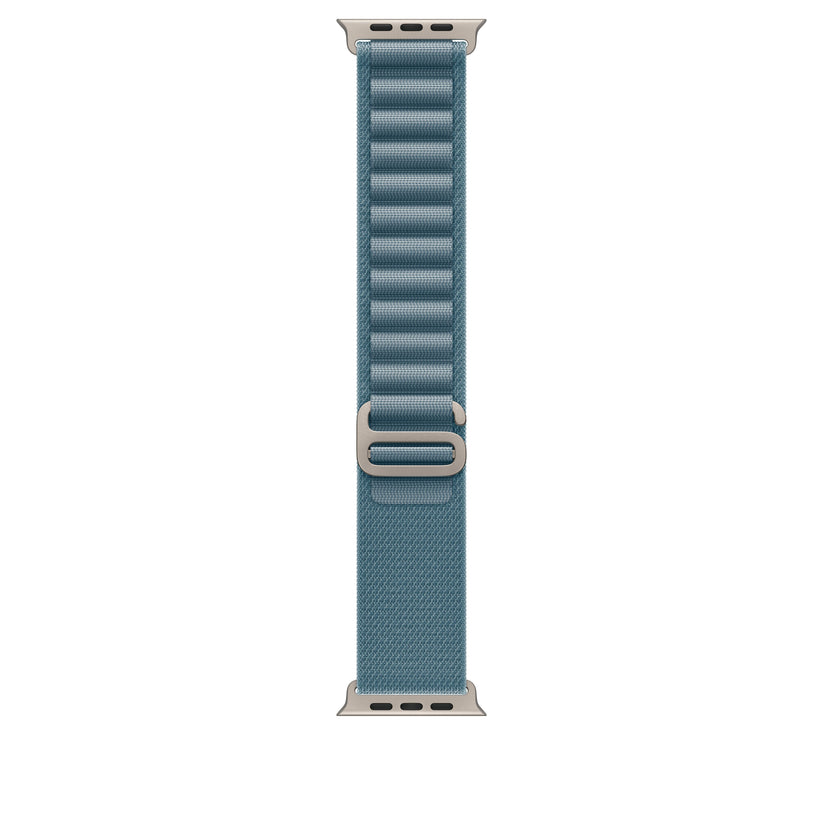 49mm Light Blue Alpine Loop - Large - Natural Titanium Finish - iSTYLE BG