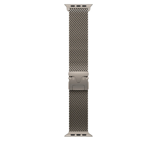 49mm Natural Titanium Milanese Loop - Large - iSTYLE BG