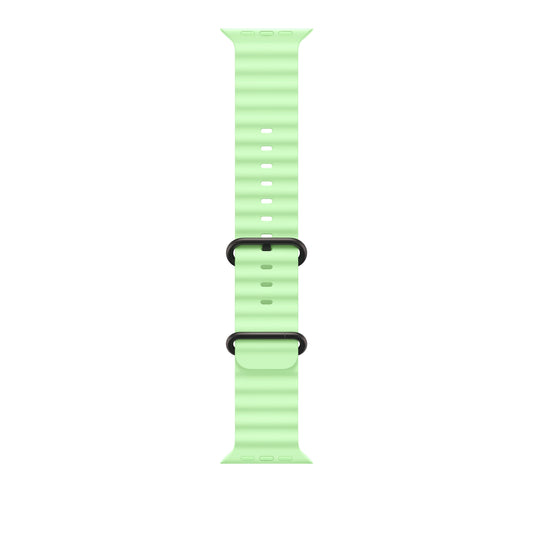 49mm Neon Green Ocean Band - Black Titanium Finish - iSTYLE BG