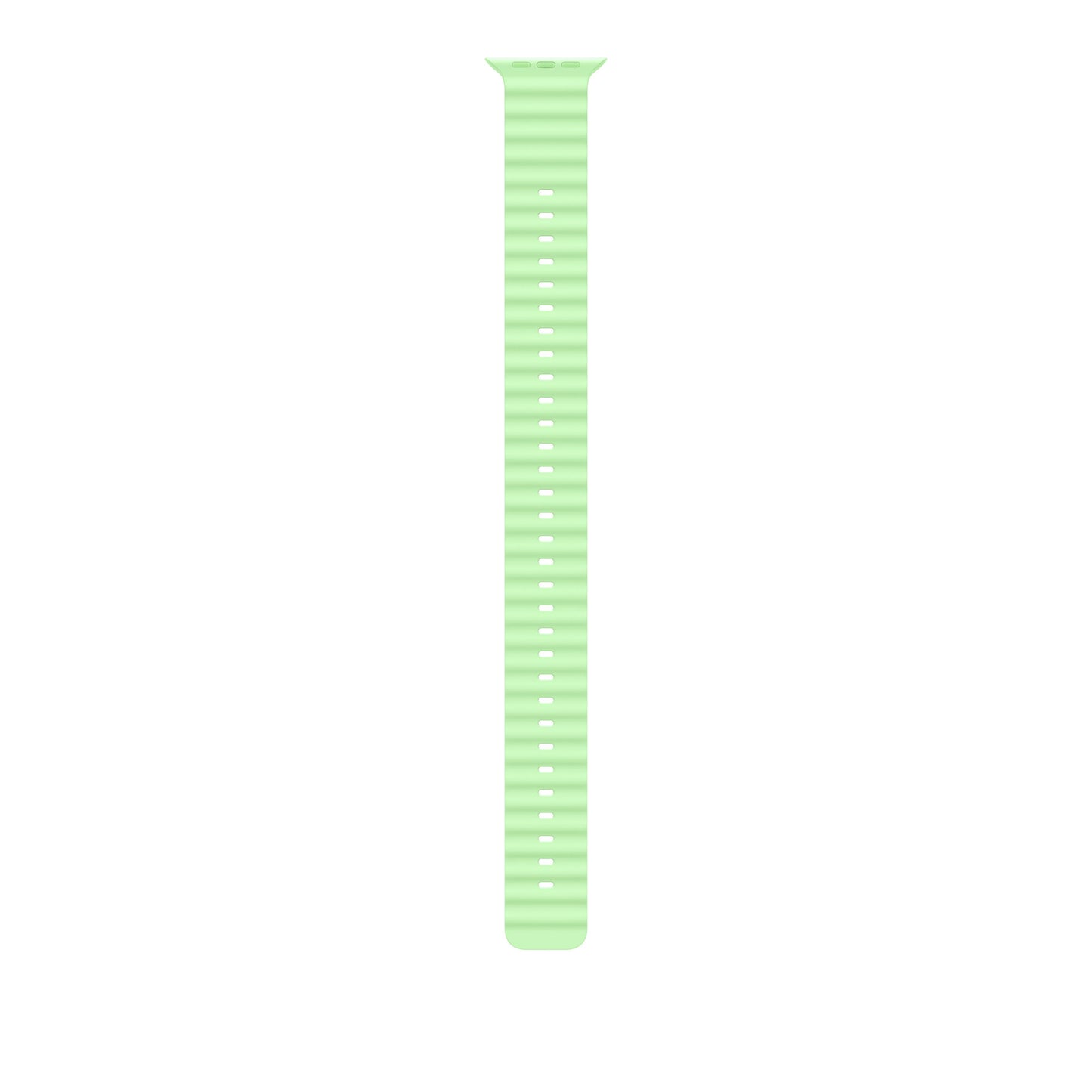 49mm Neon Green Ocean Band Extension - Black Titanium Finish - iSTYLE BG