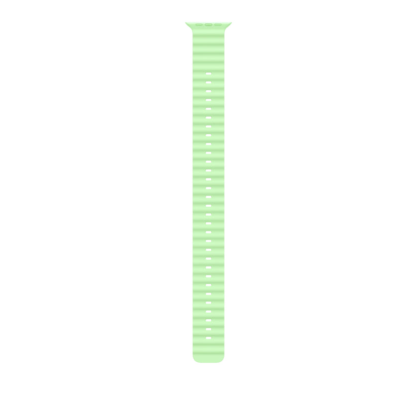 49mm Neon Green Ocean Band Extension - Black Titanium Finish - iSTYLE BG