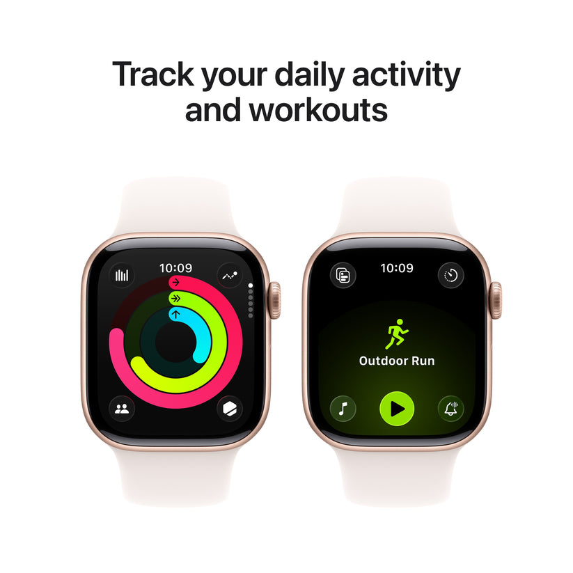 Apple Watch Series 11 GPS 42mm Rose Gold Aluminium Case with Light Blush Sport Band - S/M - iSTYLE BG