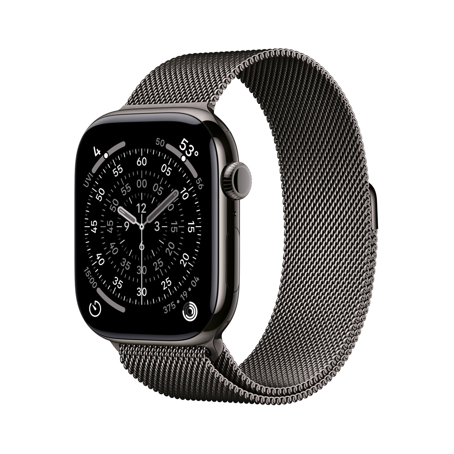 Apple Watch Series 11 GPS + Cellular 46mm Slate Titanium Case with Slate Milanese Loop - M/L - iSTYLE BG