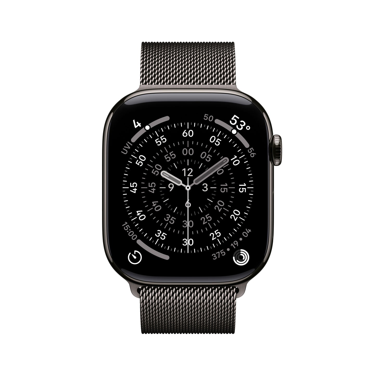 Apple Watch Series 11 GPS + Cellular 46mm Slate Titanium Case with Slate Milanese Loop - M/L - iSTYLE BG