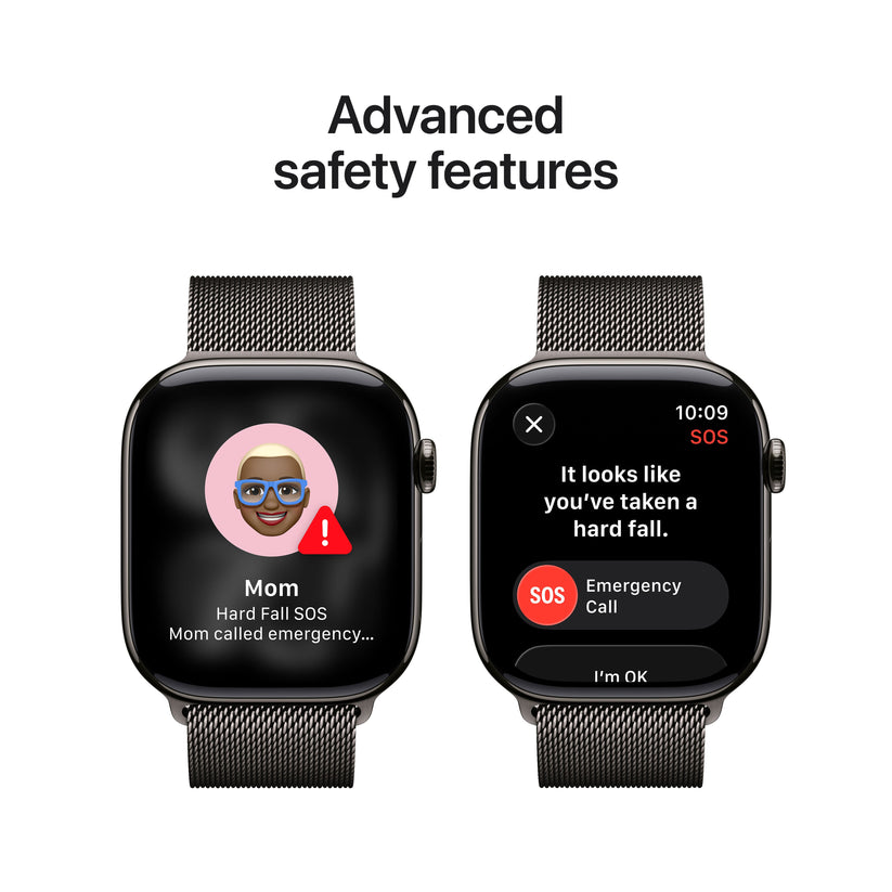 Apple Watch Series 11 GPS + Cellular 46mm Slate Titanium Case with Slate Milanese Loop - M/L - iSTYLE BG