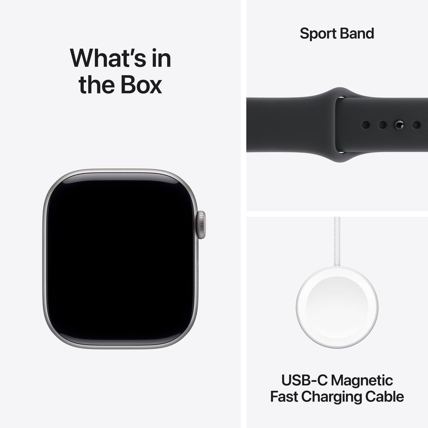 Apple Watch Series 11 GPS + Cellular 46mm Space Grey Aluminium Case with Black Sport Band - S/M - iSTYLE BG