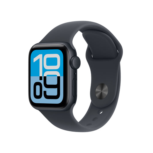 Apple Watch SE 3 GPS 40mm Midnight Aluminium Case with Midnight Sport Band - S/M - iSTYLE BG