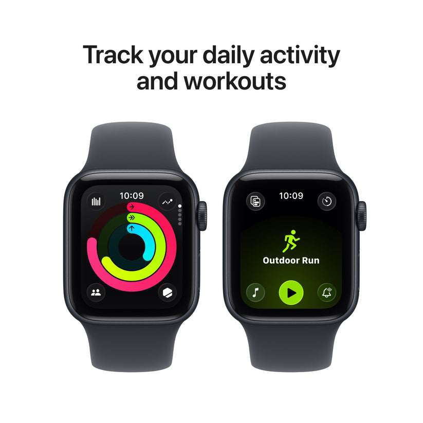 Apple Watch SE 3 GPS 40mm Midnight Aluminium Case with Midnight Sport Band - M/L - iSTYLE BG
