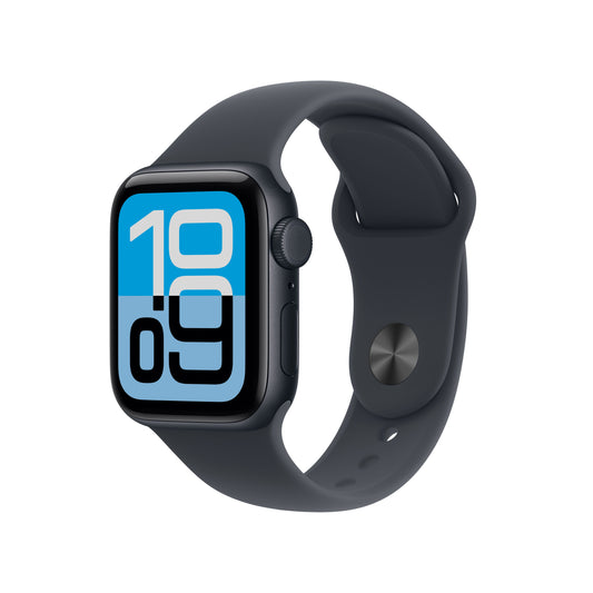 Apple Watch SE 3 GPS + Cellular 40mm Midnight Aluminium Case with Midnight Sport Band - M/L - iSTYLE BG