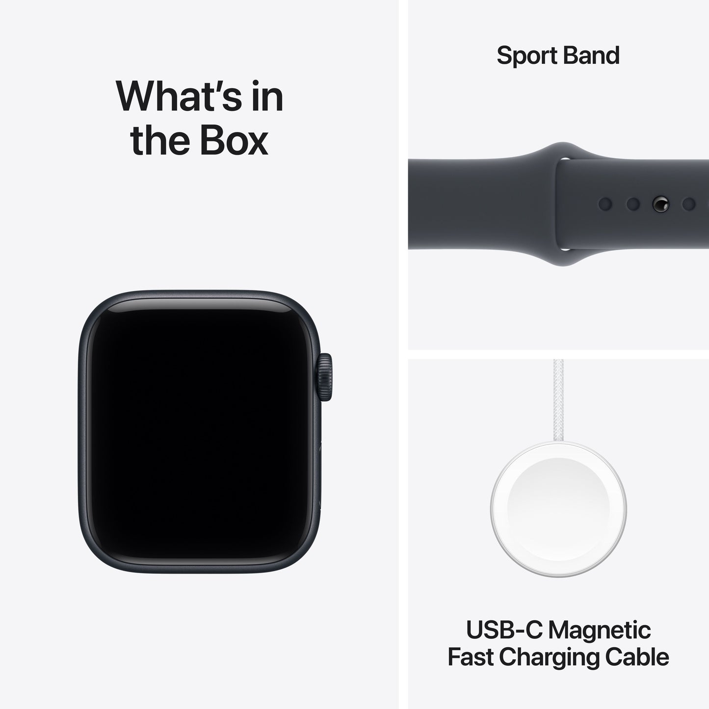 Apple Watch SE 3 GPS + Cellular 44mm Midnight Aluminium Case with Midnight Sport Band - S/M - iSTYLE BG