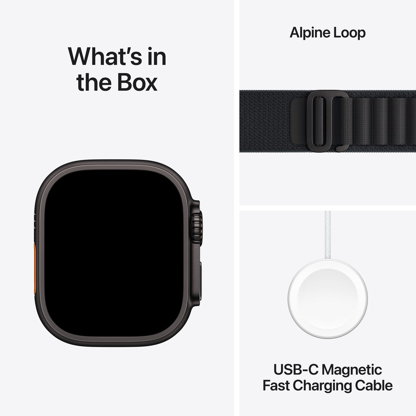Apple Watch Ultra 3 GPS + Cellular 49mm Black Titanium Case with Black Alpine Loop - Small - iSTYLE BG