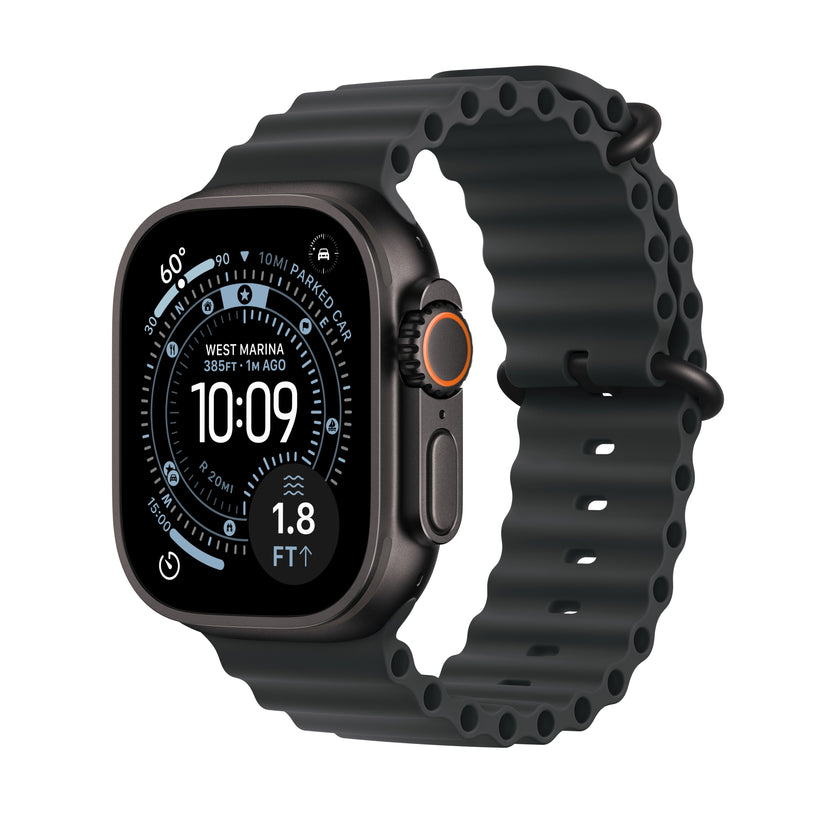 Apple Watch Ultra 3 GPS + Cellular 49mm Black Titanium Case with Black Ocean Band - iSTYLE BG