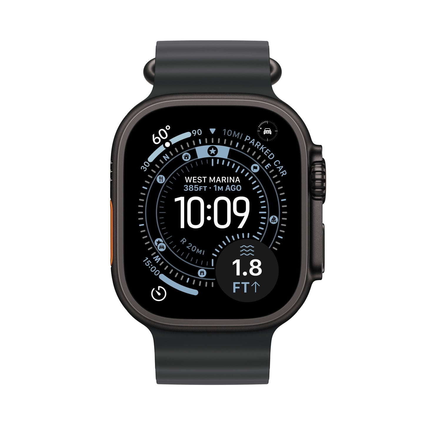 Apple Watch Ultra 3 GPS + Cellular 49mm Black Titanium Case with Black Ocean Band - iSTYLE BG