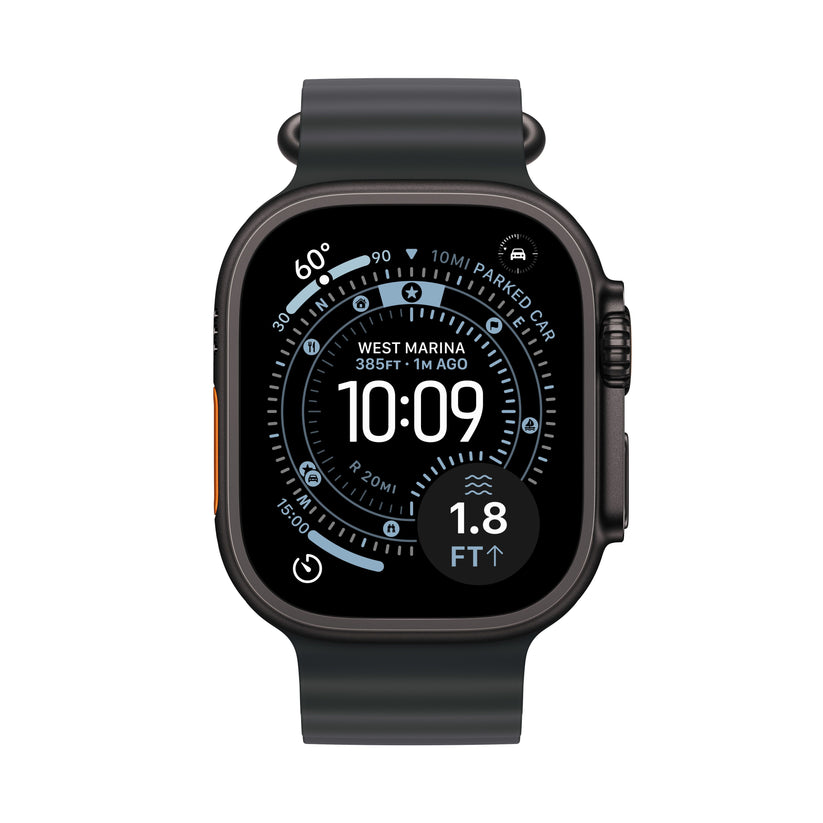 Apple Watch Ultra 3 GPS + Cellular 49mm Black Titanium Case with Black Ocean Band - iSTYLE BG
