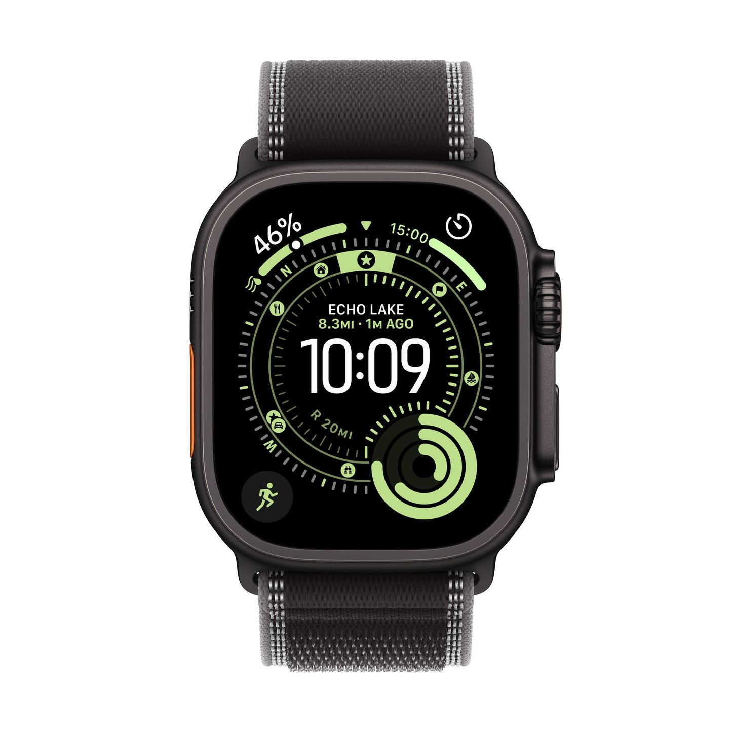 Apple Watch Ultra 3 GPS + Cellular 49mm Black Titanium Case with Black/Charcoal Trail Loop - S/M - iSTYLE BG