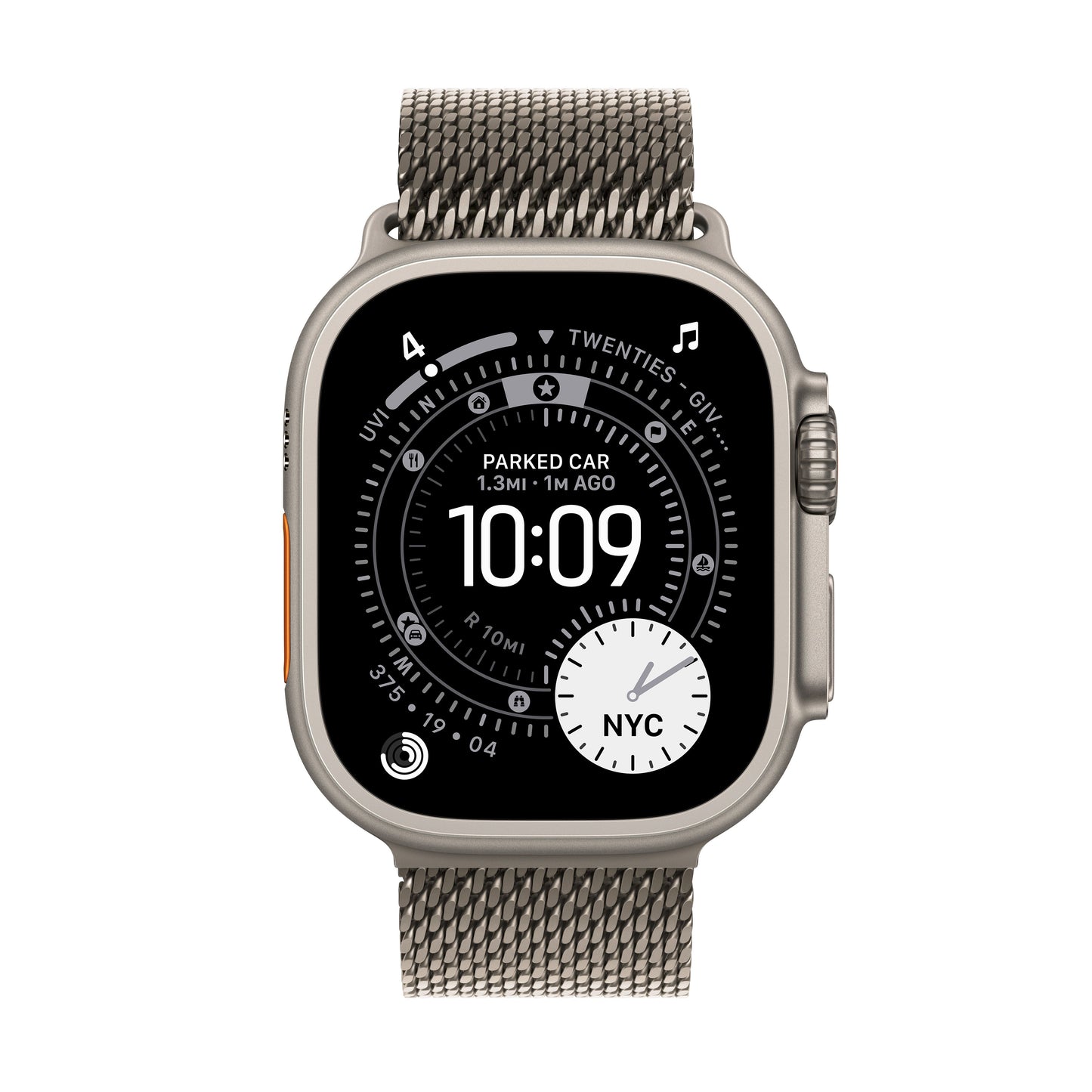 Apple Watch Ultra 3 GPS + Cellular 49mm Natural Titanium Case with Natural Titanium Milanese Loop - Small - iSTYLE BG