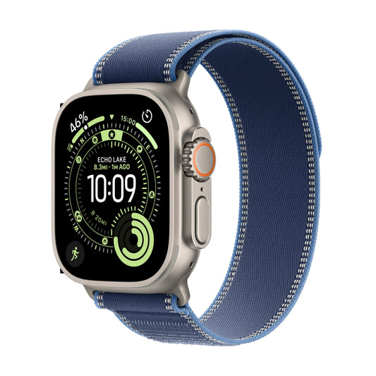 Apple Watch Ultra 3 GPS + Cellular 49mm Natural Titanium Case with Blue/Bright Blue Trail Loop - S/M - iSTYLE BG