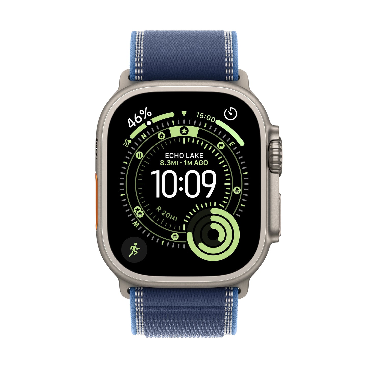 Apple Watch Ultra 3 GPS + Cellular 49mm Natural Titanium Case with Blue/Bright Blue Trail Loop - M/L - iSTYLE BG