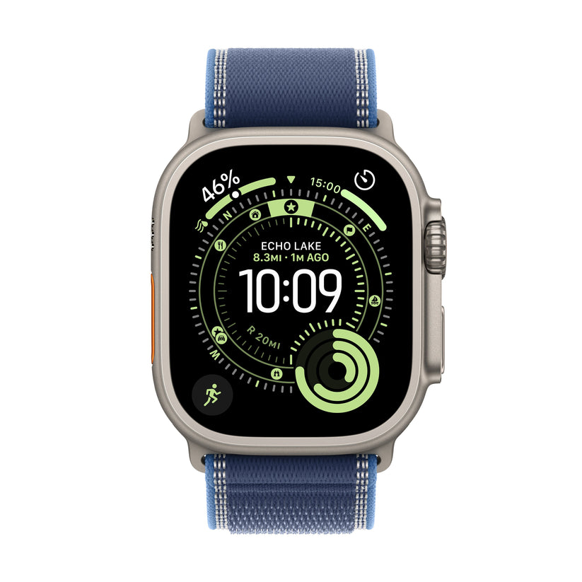 Apple Watch Ultra 3 GPS + Cellular 49mm Natural Titanium Case with Blue/Bright Blue Trail Loop - S/M - iSTYLE BG