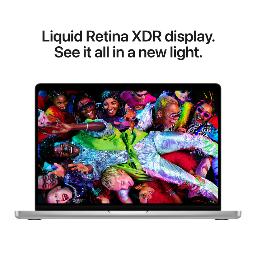 14-инчов MacBook Pro: Apple M5 чип с 10-ядрен CPU и 10-ядренe GPU, 2TB SSD, 32GB RAM, Дисплей с нанотекстура, US English - Silver CTO
