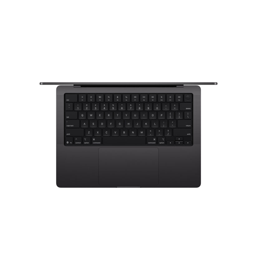 14-инчов MacBook Pro: Apple M5 чип с 10-ядрен CPU и 10-ядренe GPU, 2TB SSD, 24GB RAM, Дисплей с нанотекстура, US English - Space Black CTO