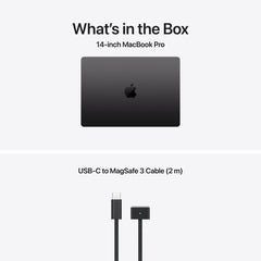 14-инчов MacBook Pro: Apple M5 чип с 10-ядрен CPU и 10-ядренe GPU, 4TB SSD, 16GB RAM, Стандартен дисплей, US English - Space Black CTO