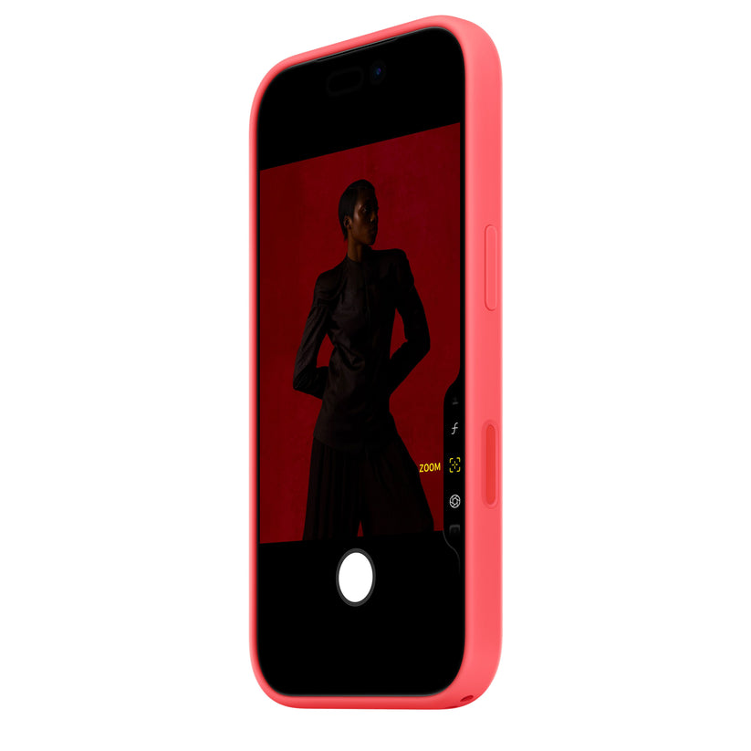 iPhone 17 Pro Silicone Case with MagSafe – Bright Guava - iSTYLE.bg