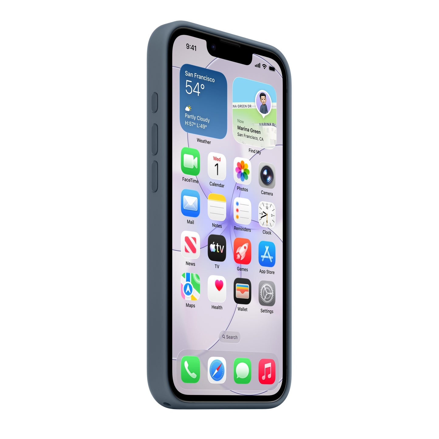 iPhone 17e Silicone Case with MagSafe – Anchor Blue - iSTYLE.bg
