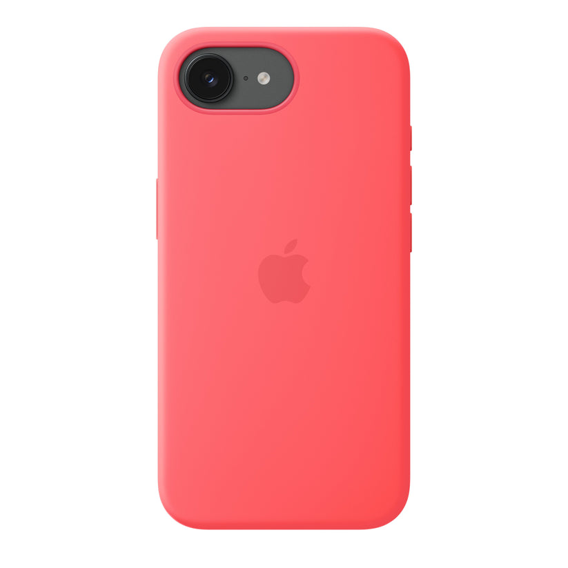 iPhone 17e Silicone Case with MagSafe – Bright Guava - iSTYLE.bg