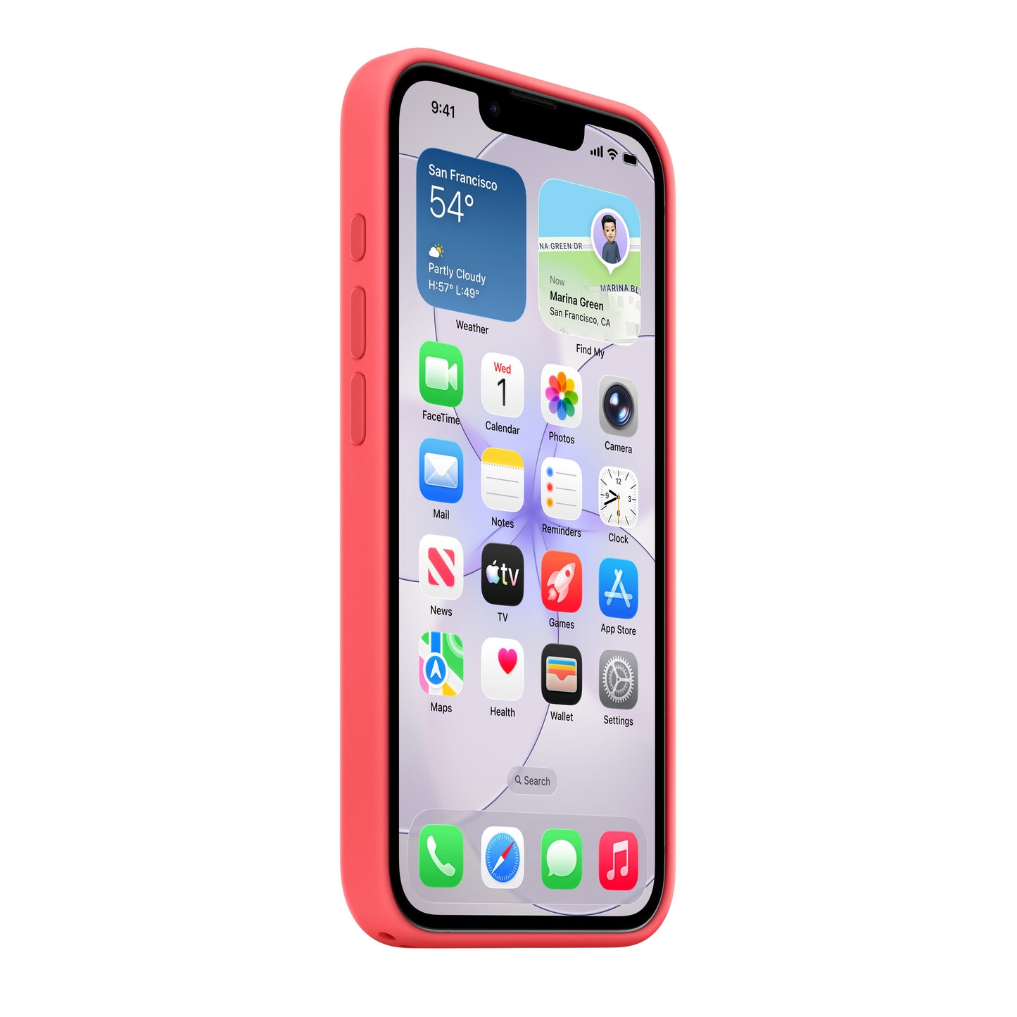 iPhone 17e Silicone Case with MagSafe – Bright Guava - iSTYLE.bg