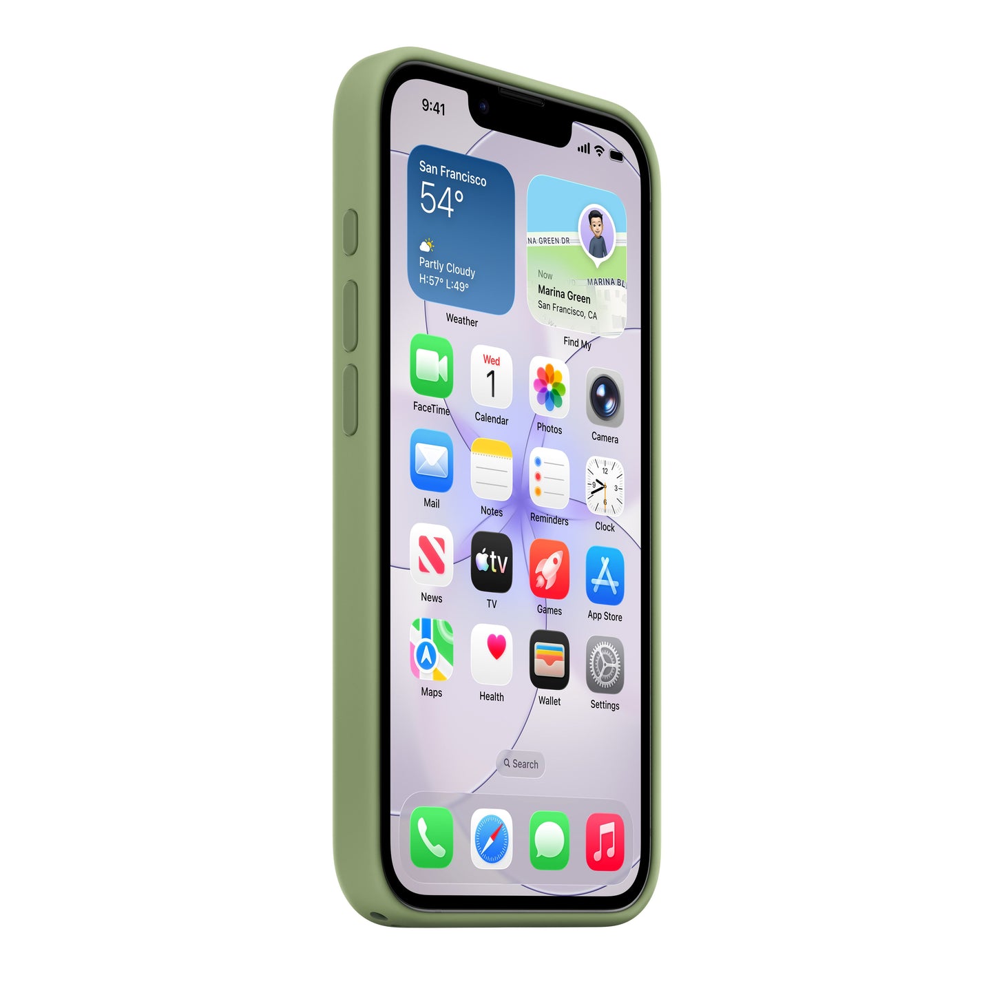 iPhone 17e Silicone Case with MagSafe – Light Moss - iSTYLE.bg