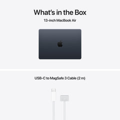 13-inch MacBook Air: Apple M5 chip with 10-core CPU and 10-core GPU, 1TB SSD - Midnight - iSTYLE.bg