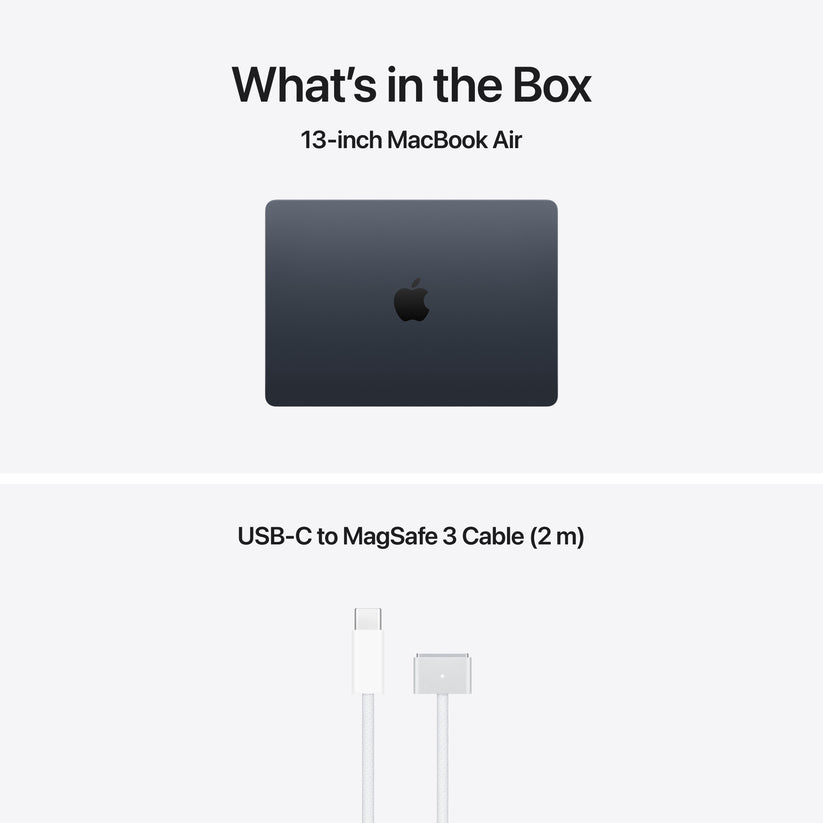 13-inch MacBook Air: Apple M5 chip with 10-core CPU and 10-core GPU, 1TB SSD - Midnight - iSTYLE.bg