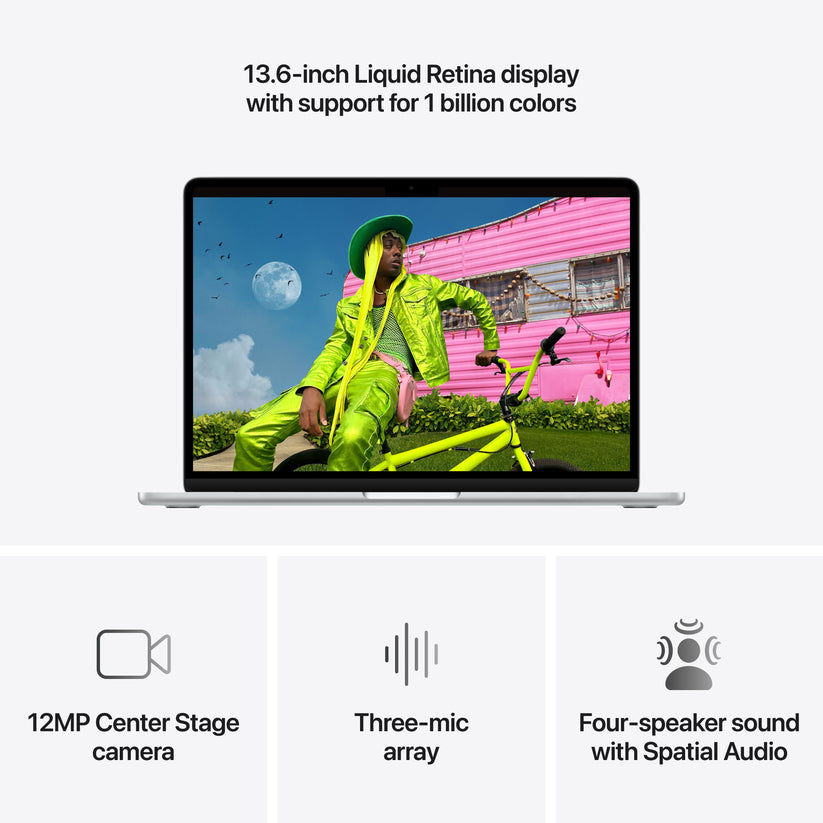 13-inch MacBook Air: Apple M5 chip with 10-core CPU and 10-core GPU, 1TB SSD - Silver - iSTYLE.bg
