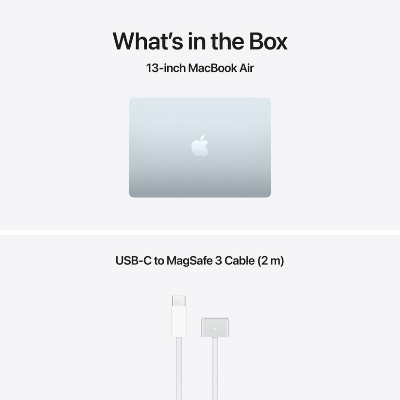 13-inch MacBook Air: Apple M5 chip with 10-core CPU and 8-core GPU, 512GB SSD - Sky Blue - iSTYLE.bg