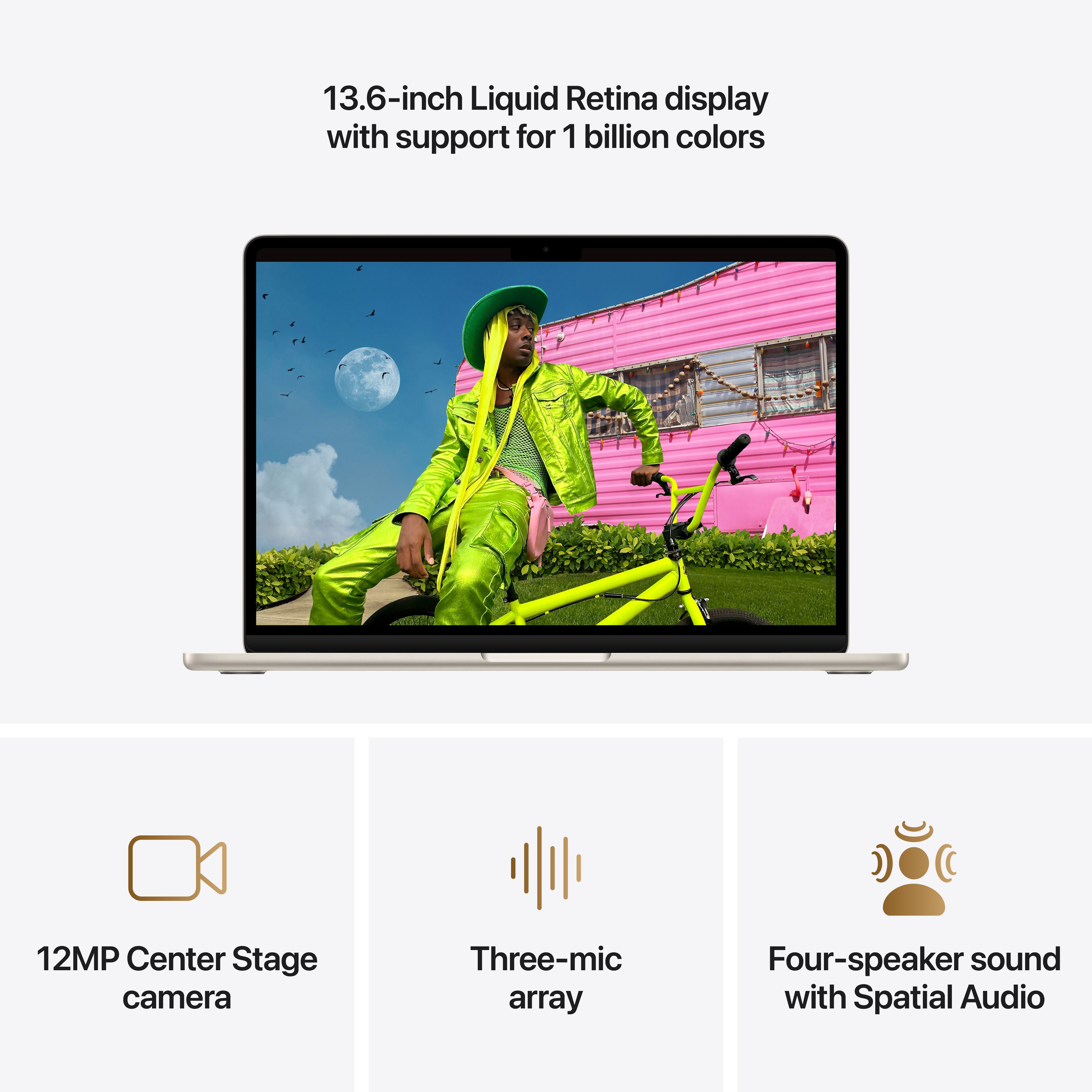 13-inch MacBook Air: Apple M5 chip with 10-core CPU and 8-core GPU