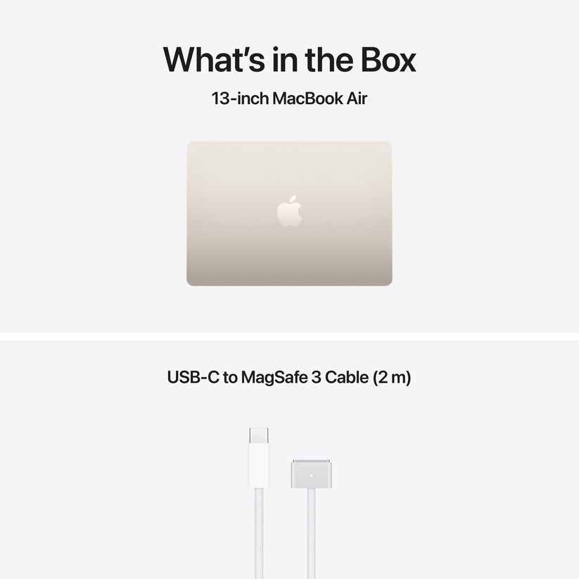 13-inch MacBook Air: Apple M5 chip with 10-core CPU and 10-core GPU, 1TB SSD - Starlight - iSTYLE.bg