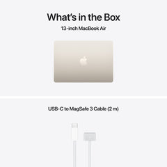 13-inch MacBook Air: Apple M5 chip with 10-core CPU and 10-core GPU, 1TB SSD - Starlight - iSTYLE.bg