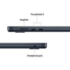 15-inch MacBook Air: Apple M5 chip with 10-core CPU and 10-core GPU, 1TB SSD - Midnight - iSTYLE.bg