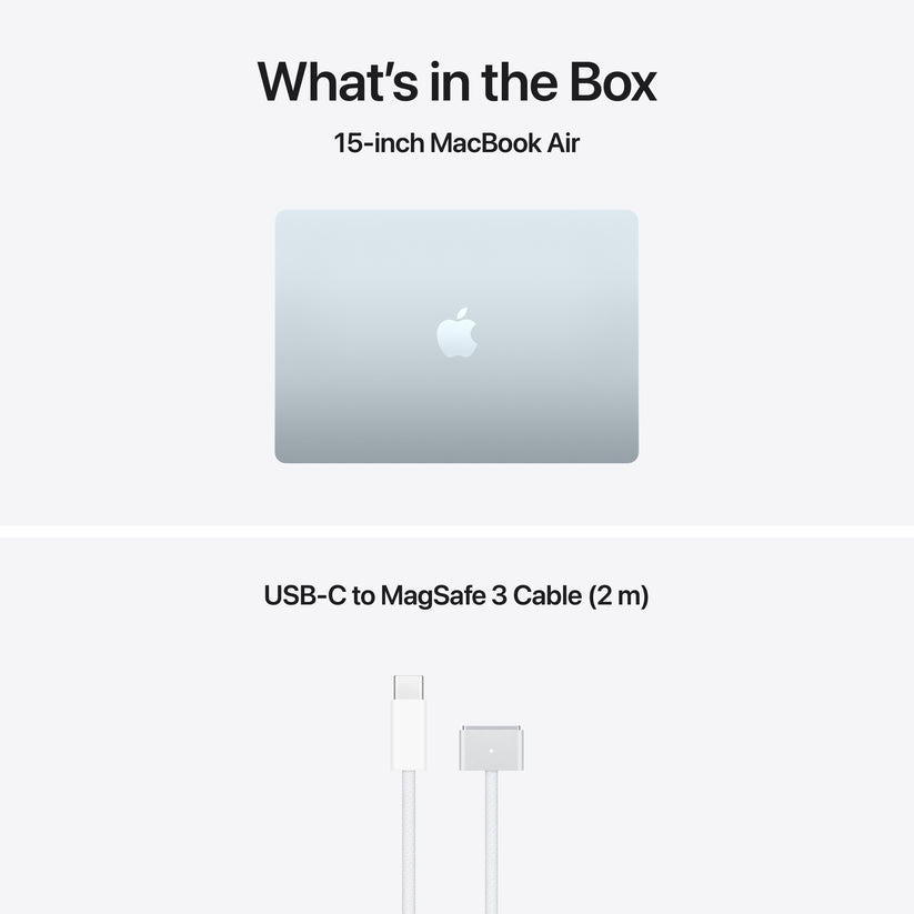 15-inch MacBook Air: Apple M5 chip with 10-core CPU and 10-core GPU, 512GB SSD - Sky Blue - iSTYLE.bg