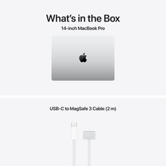 14-inch MacBook Pro: Apple M5 Pro chip with 15-core CPU and 16-core GPU, 2TB SSD - Silver - iSTYLE.bg