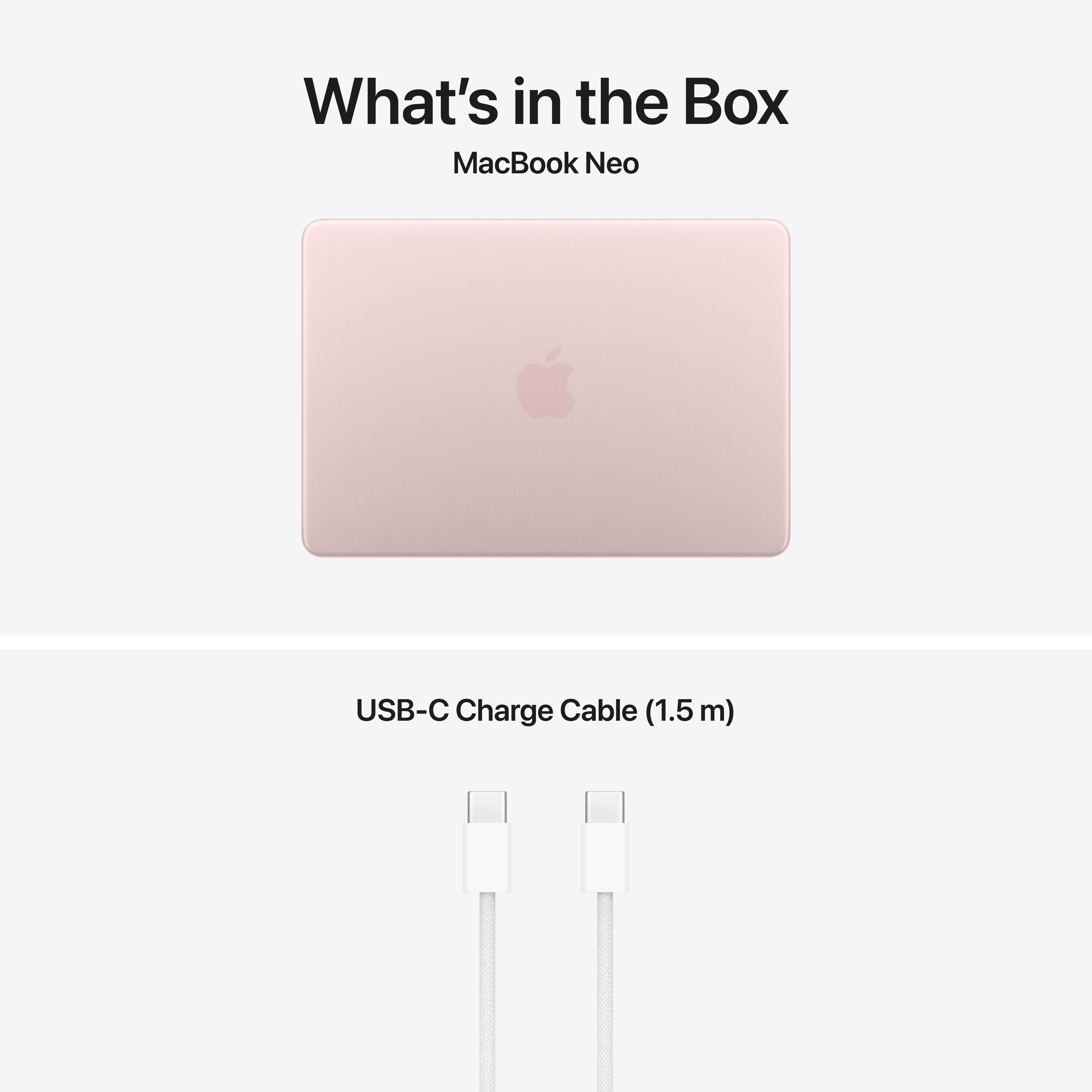 13-inch MacBook Neo: Apple A18 Pro chip with 6‑core CPU and 5‑core