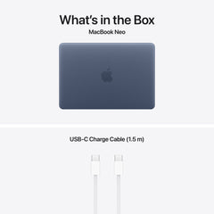 13-inch MacBook Neo: Apple A18 Pro chip with 6‑core CPU and 5‑core GPU, Magic Keyboard, 256GB SSD - Indigo - iSTYLE.bg