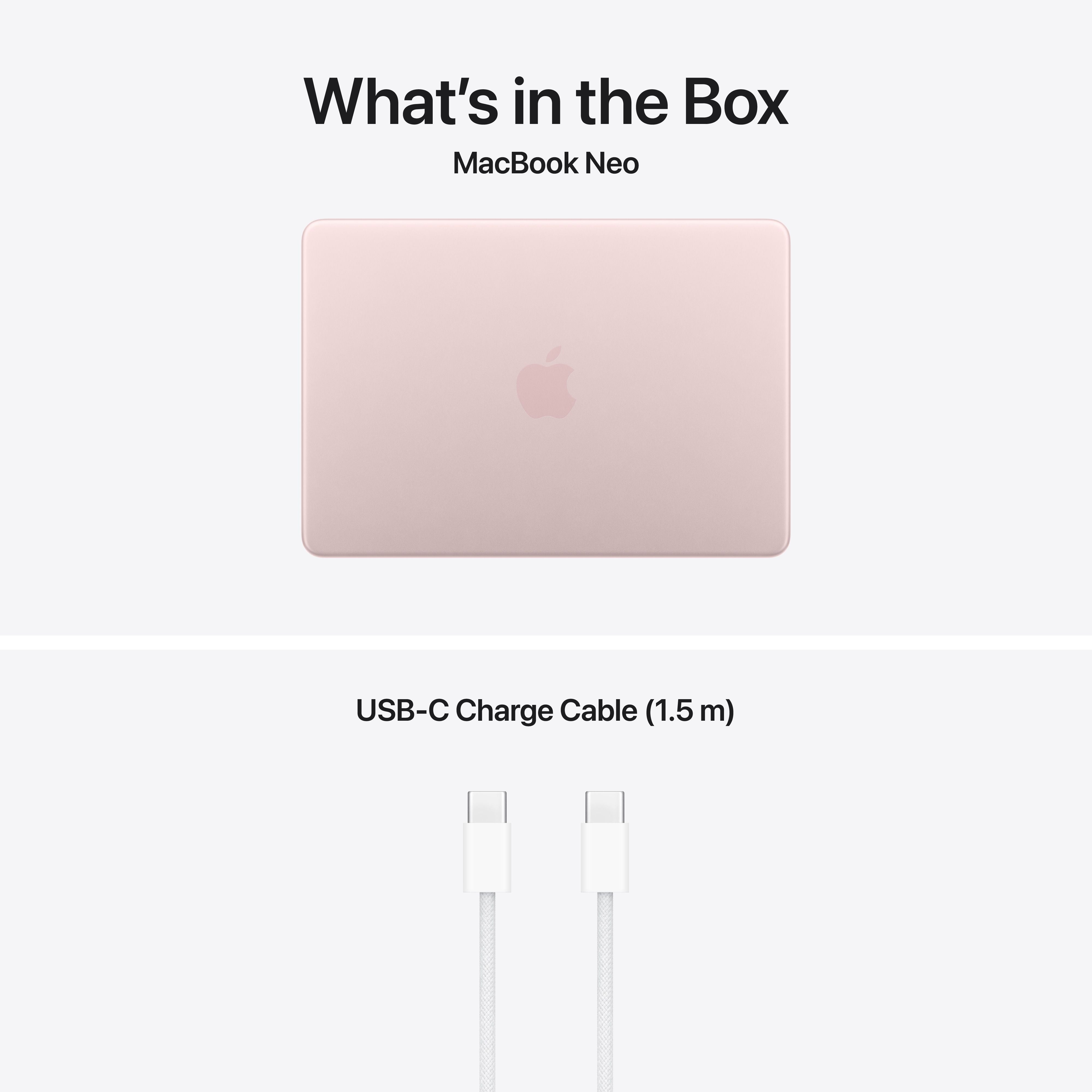 13-inch MacBook Neo: Apple A18 Pro chip with 6‑core CPU and 5‑core