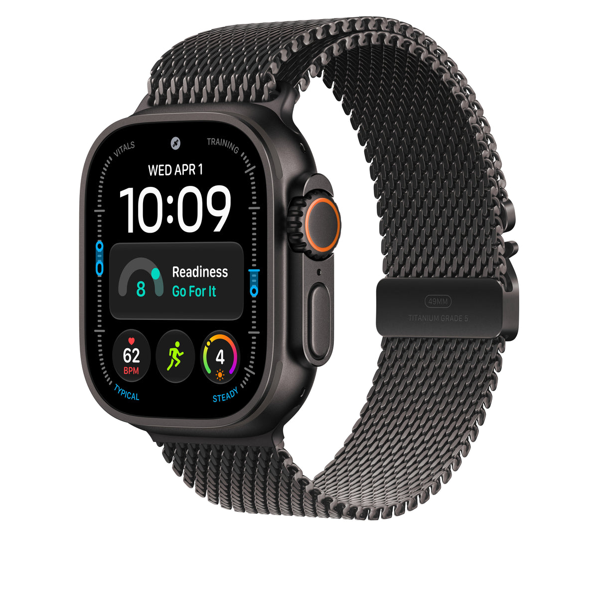 49mm Black Titanium Milanese Loop - Small - iSTYLE.bg