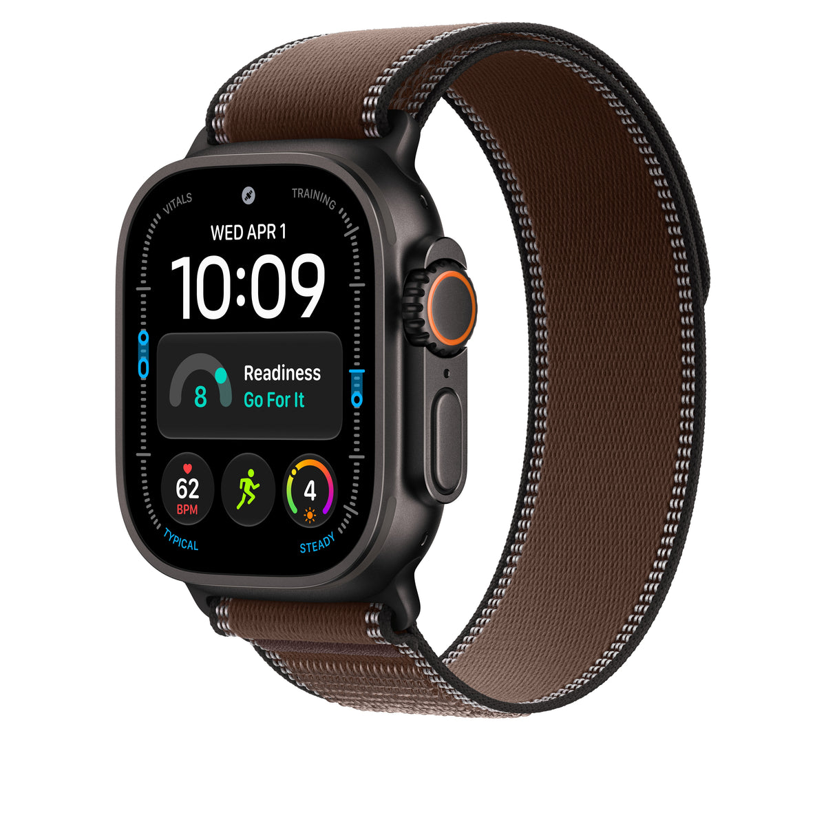 49mm Dark Umber Trail Loop - S/M - Black Titanium Finish - iSTYLE.bg